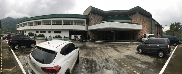 Banaue Hotel parking area and front view - Philippines Banaue & Sagada ...